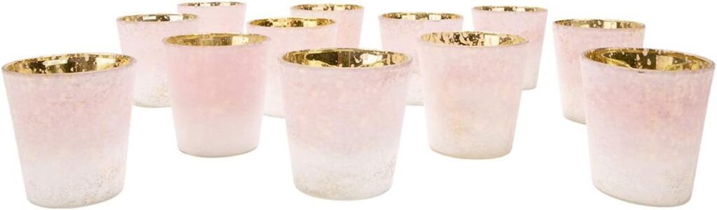Koyal Wholesale 3 Tall Pink Frosted Ombre Mercury Glass Votive Candle Holders, Set of 12, Bulk Tealight Holders, Tablescapes, Wedding, Home Decor, Office, Restaurant, Table Setting Decorations Koyal Wholesale 3 Tall Pink Frosted Ombre Mercury Glass Votive Candle Holders, Set of 12, Bulk Tealight Holders, Tablescapes, Wedding, Home Decor, Office, Restaurant, Table Setting Decorations