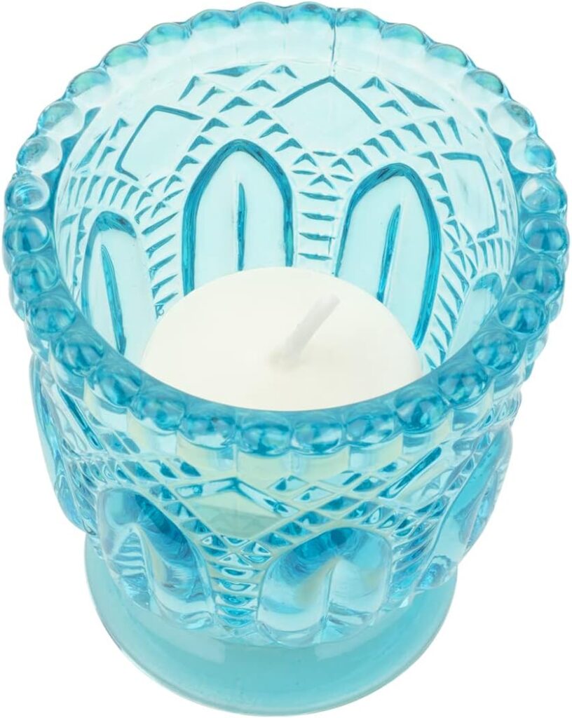 Koyal Wholesale Jewel Tone Votive Vintage Glass Candle Holders, 6-Pack, Multicolor Jewel Candle Set of Votives Koyal Wholesale Jewel Tone Votive Vintage Glass Candle Holders, 6-Pack, Multicolor Jewel Candle Set of Votives