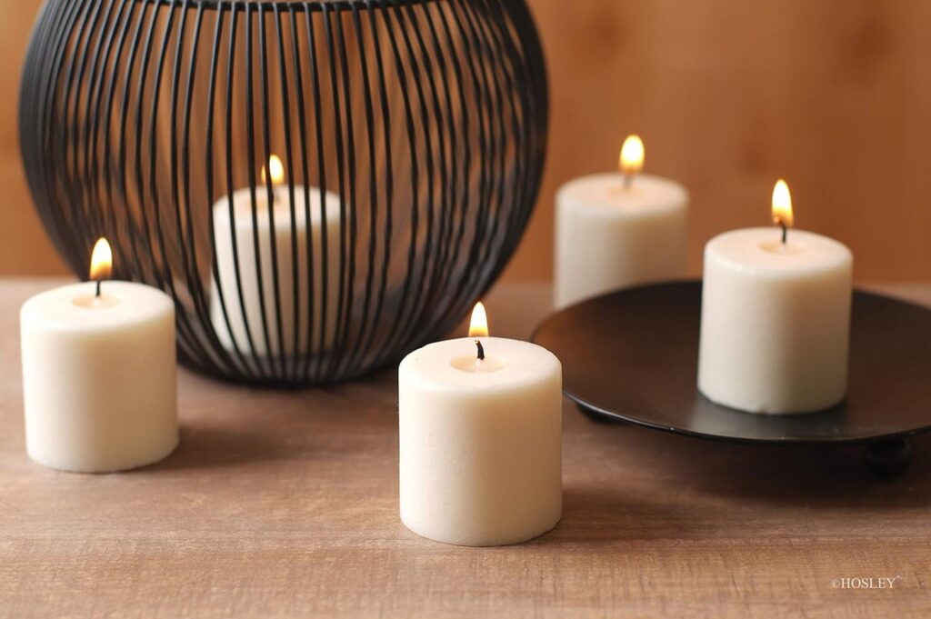 Hosleys Set of 30 Unscented White Votive Candles Hosleys Set of 30 Unscented White Votive Candles
