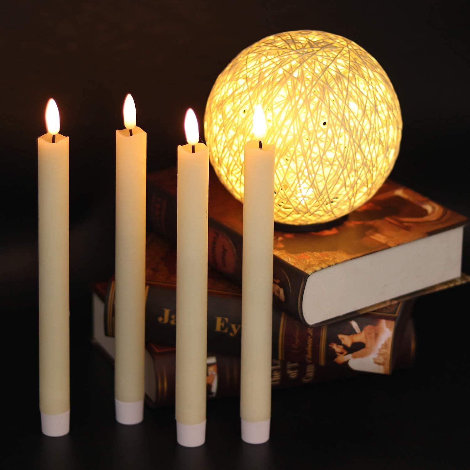 GenSwin Flameless Ivory Taper Candles Review