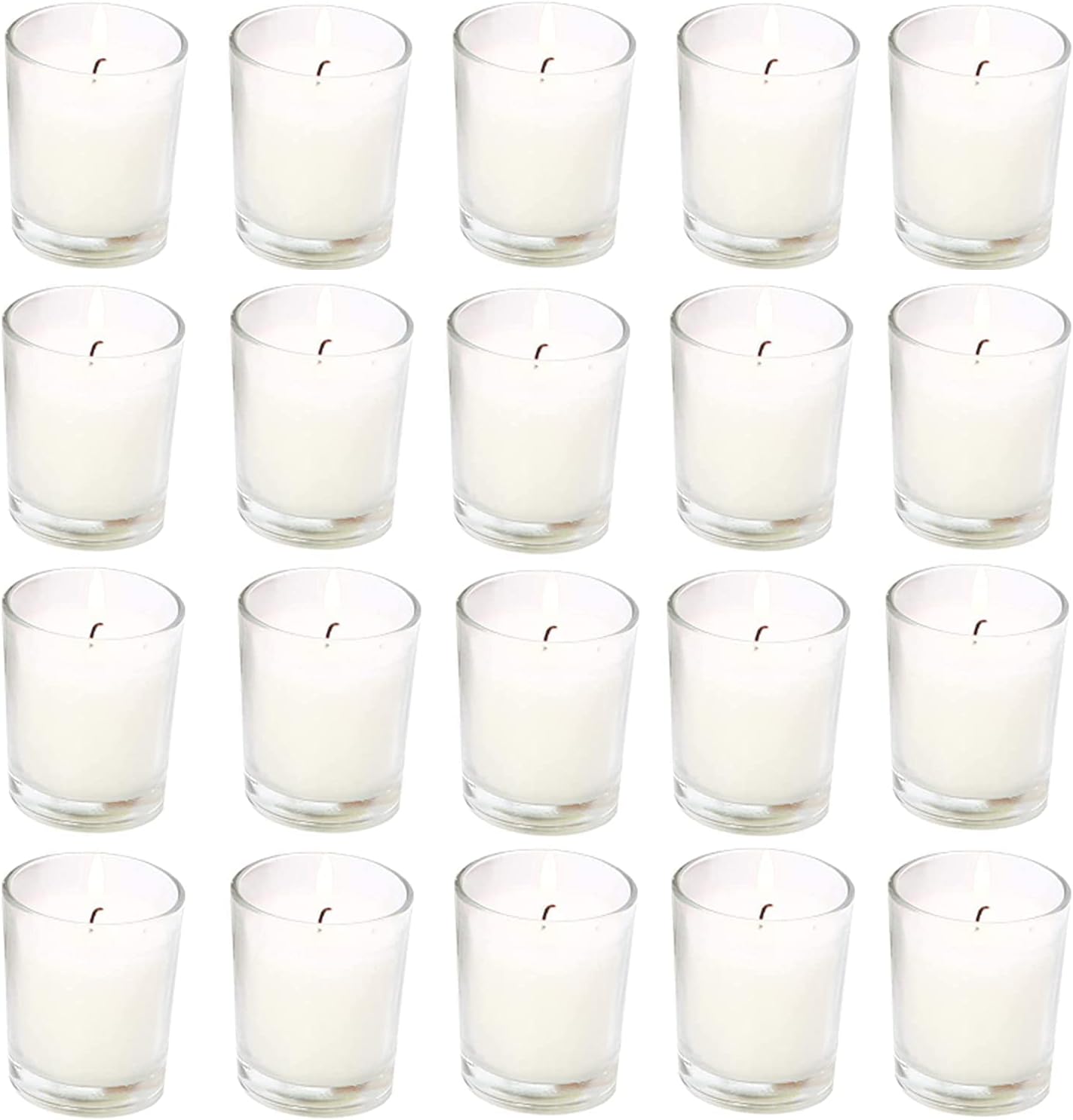 20 Pack Warm White Unscented Votive Candles Review