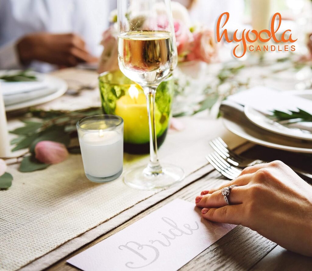 Hyoola White Votive Candles in Glass - Pack of 12 Votive Candle - 12 Hour Burn Time - Unscented Votive Candles - European Made Glass Votives Hyoola White Votive Candles in Glass - Pack of 12 Votive Candle - 12 Hour Burn Time - Unscented Votive Candles - European Made Glass Votives