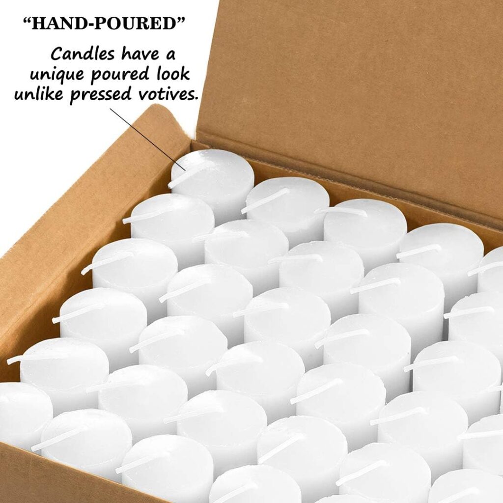 Luxurious Vanilla Scented Candles - Bulk Set of 72 Scented Votive Candles - Purple Color - 10-Hour Extended Burn Time (Glass Holders not Included) Luxurious Vanilla Scented Candles - Bulk Set of 72 Scented Votive Candles - Purple Color - 10-Hour Extended Burn Time (Glass Holders not Included)