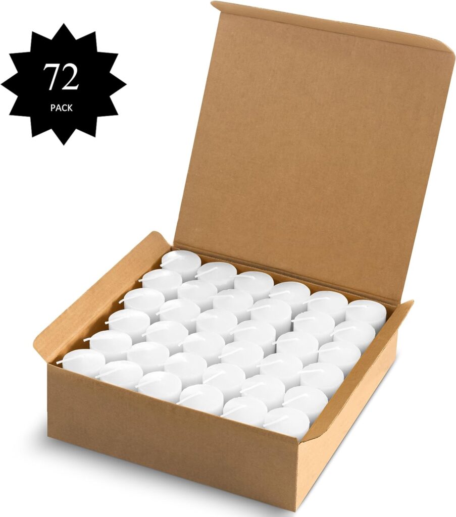 Luxurious Vanilla Scented Candles - Bulk Set of 72 Scented Votive Candles - Purple Color - 10-Hour Extended Burn Time (Glass Holders not Included) Luxurious Vanilla Scented Candles - Bulk Set of 72 Scented Votive Candles - Purple Color - 10-Hour Extended Burn Time (Glass Holders not Included)